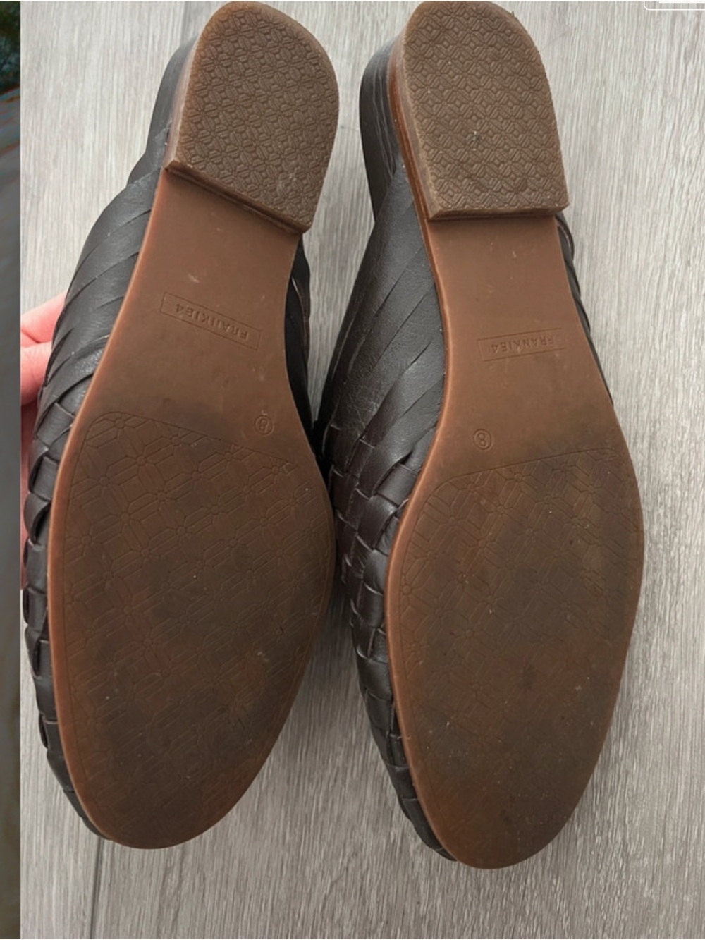 FRANKIE4 Woven Leather Slip-On Mules in Dark Brown 8 - Picture 5 of 5